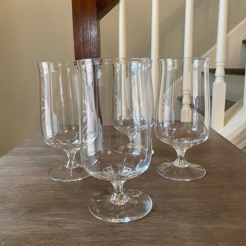 Lenox Dimensions Crystal Goblet Iced Tea Set 4